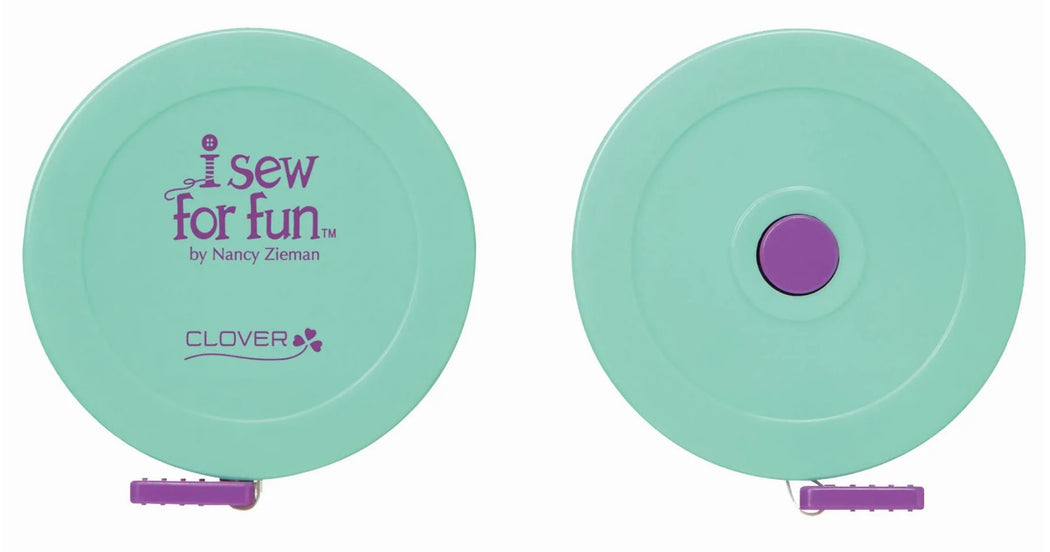 I Sew for Fun Spring Tape Measure - Zipper and Thread