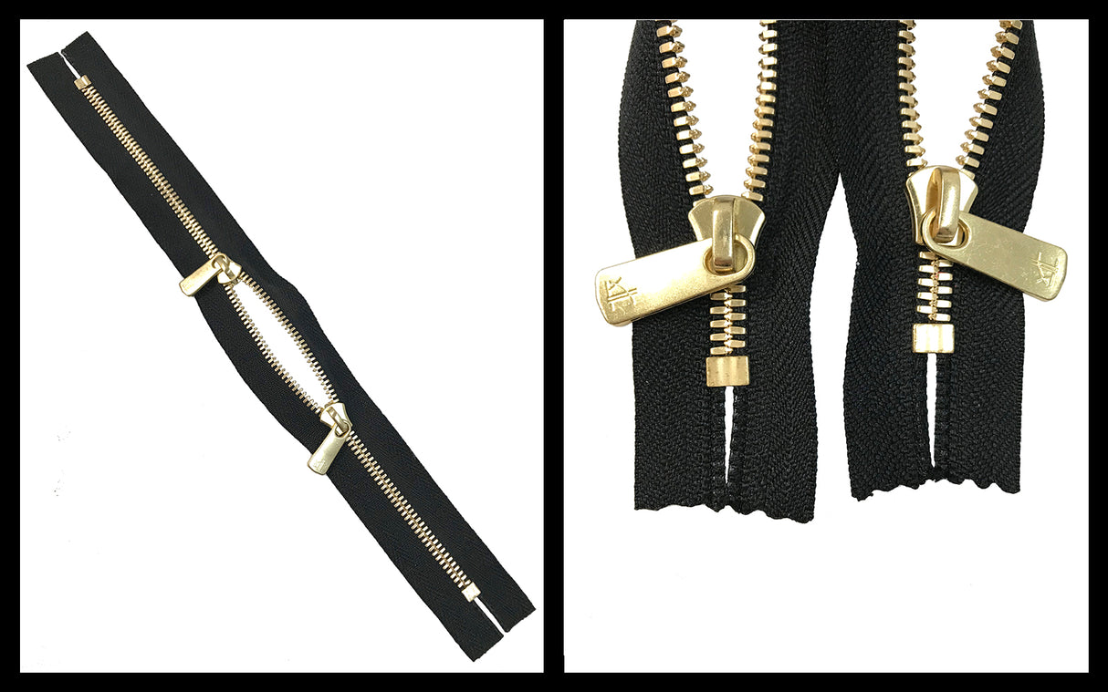 Information related to zippers, thread, and sewing.
