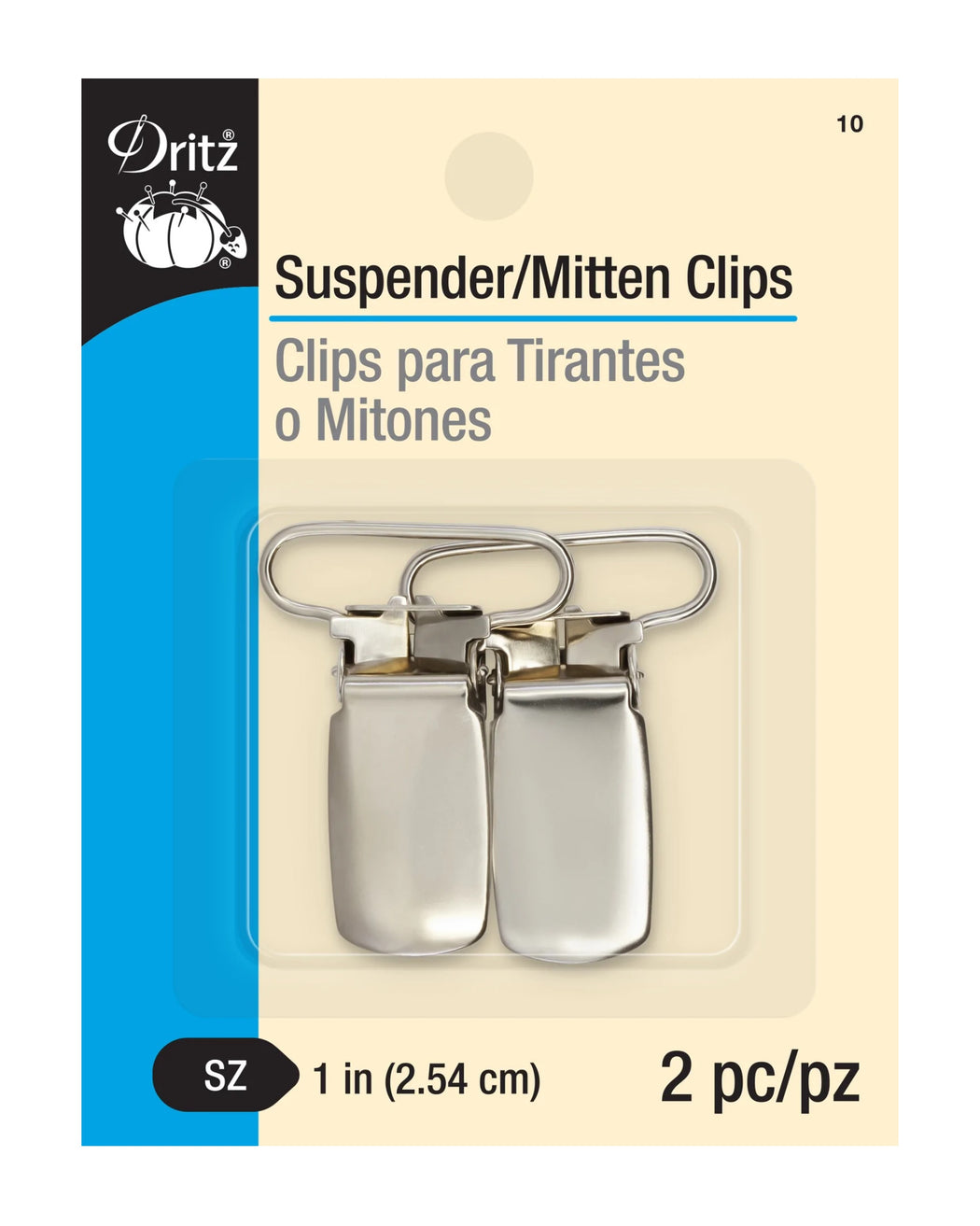 1" SUSPENDER/MITTEN CLIPS, 2 PC For Sewing_ZIPPERANDTHREAD - Zipper and Thread