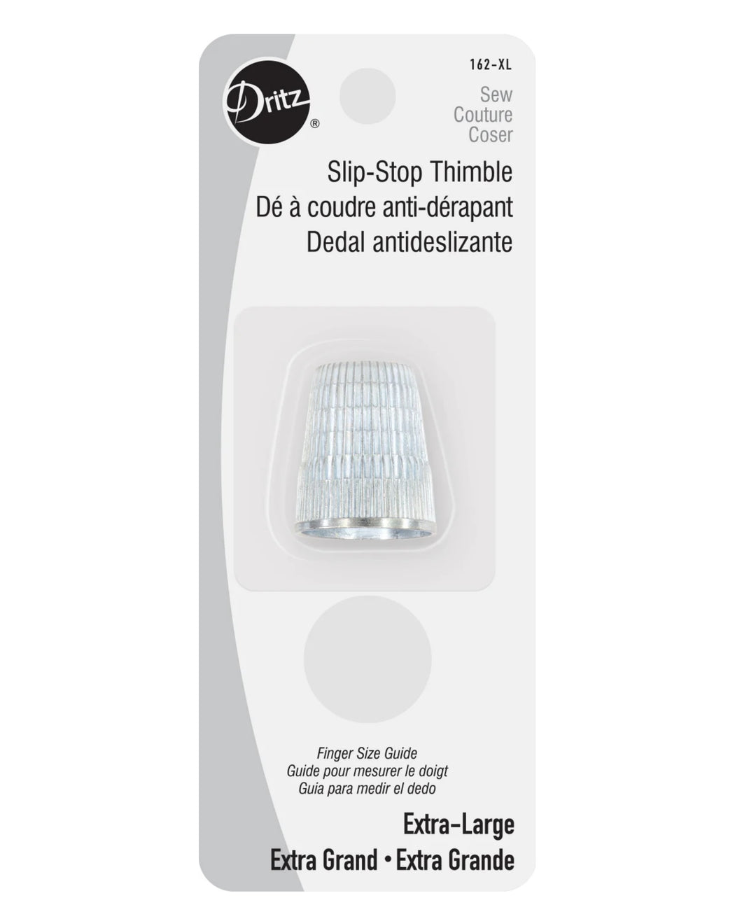 Slip-Stop Thimble - Zipper and Thread