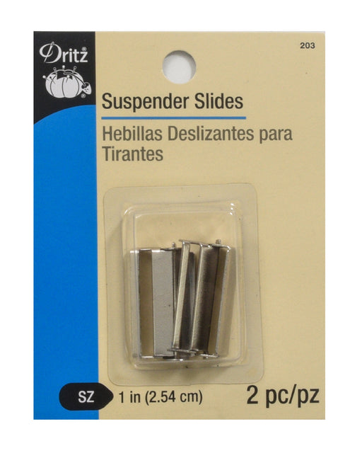 1" Suspender Slides - Zipper and Thread