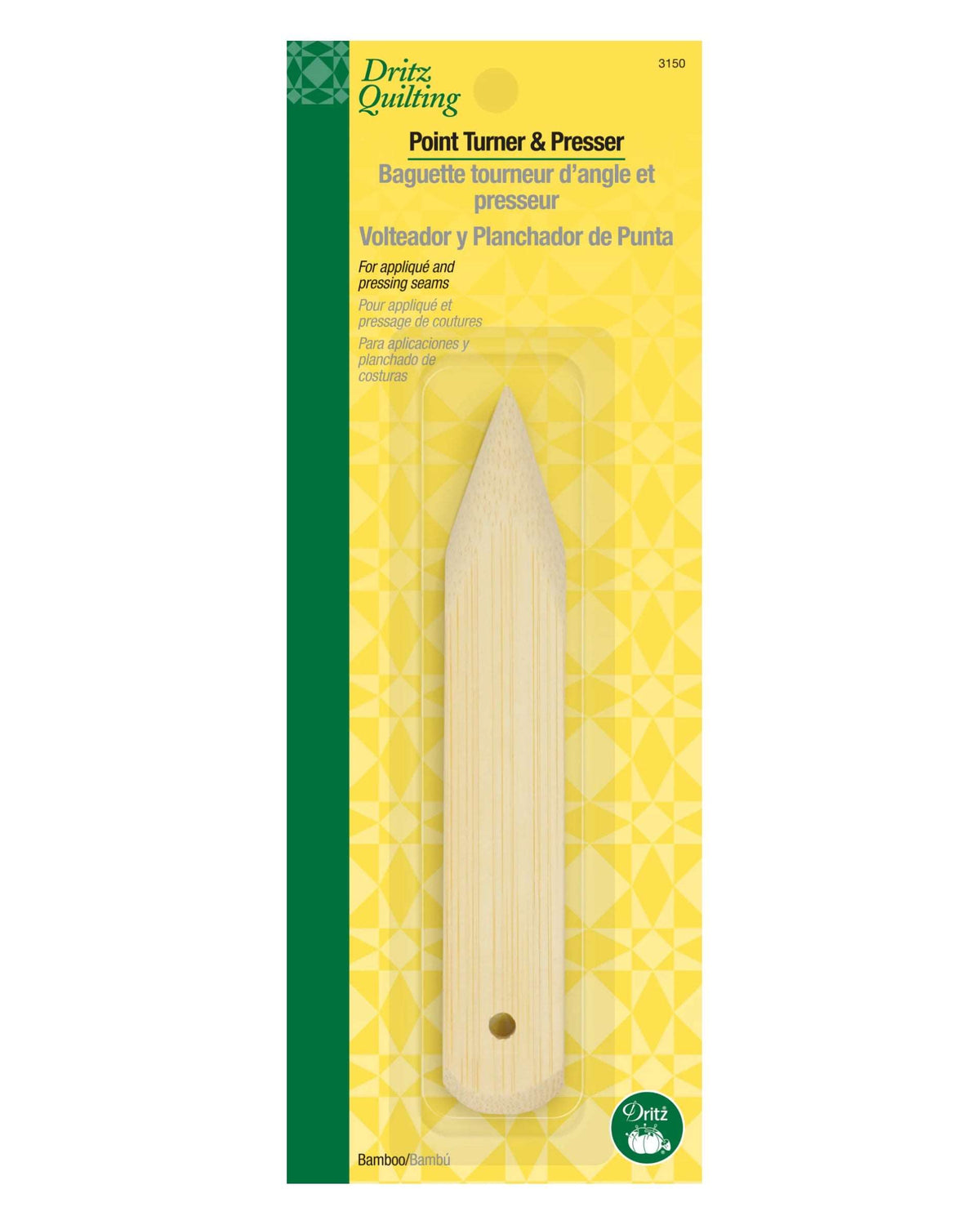 BAMBOO POINT TURNER & PRESSER - Zipper and Thread