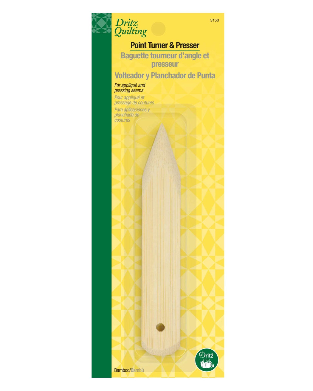 BAMBOO POINT TURNER & PRESSER - Zipper and Thread