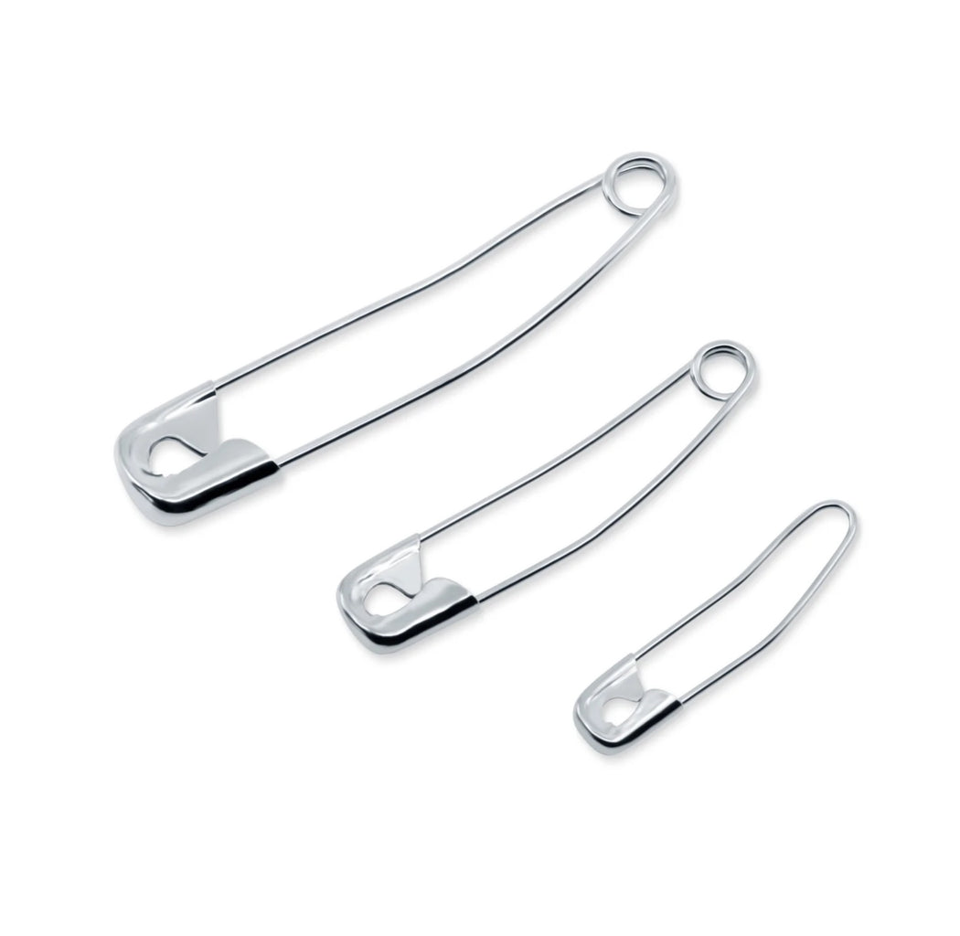 ASSORTED SAFETY PINS & STORAGE BOX - Zipper and Thread