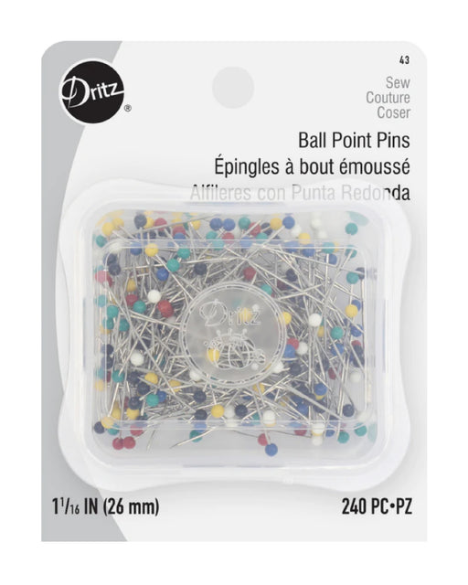 1-1/16" COLOR BALL PINS - Zipper and Thread