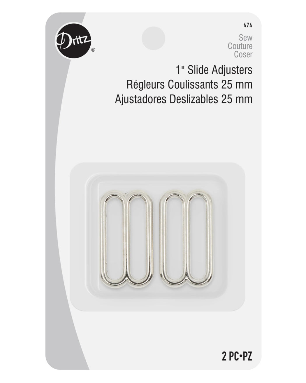 1" SLIDE ADJUSTERS - Zipper and Thread