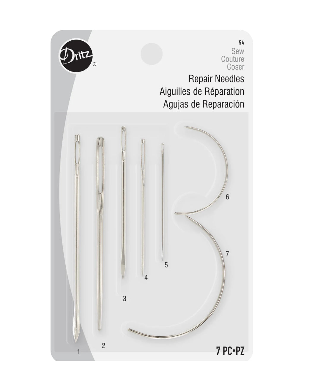 Information related to zippers, thread, and sewing.