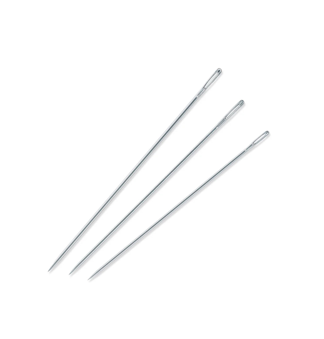 Cotton Darners Hand Needles, Size 1/5 - Zipper and Thread