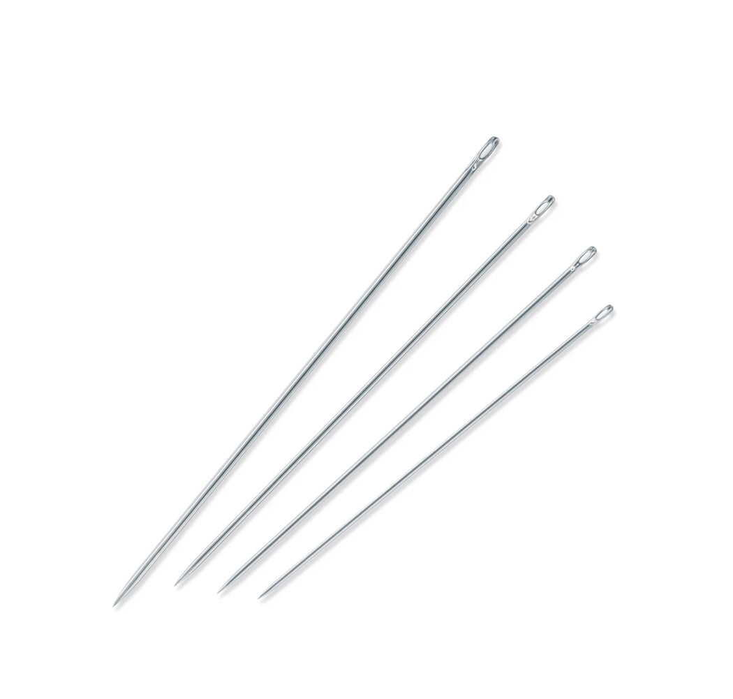 MILLINERS HAND NEEDLES, SIZE 3/9 - Zipper and Thread