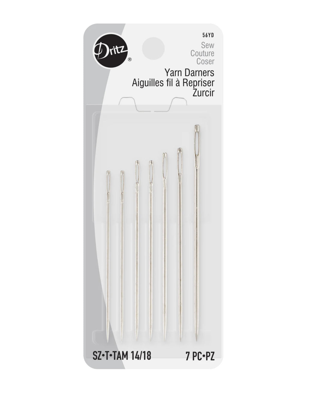 Information related to zippers, thread, and sewing.