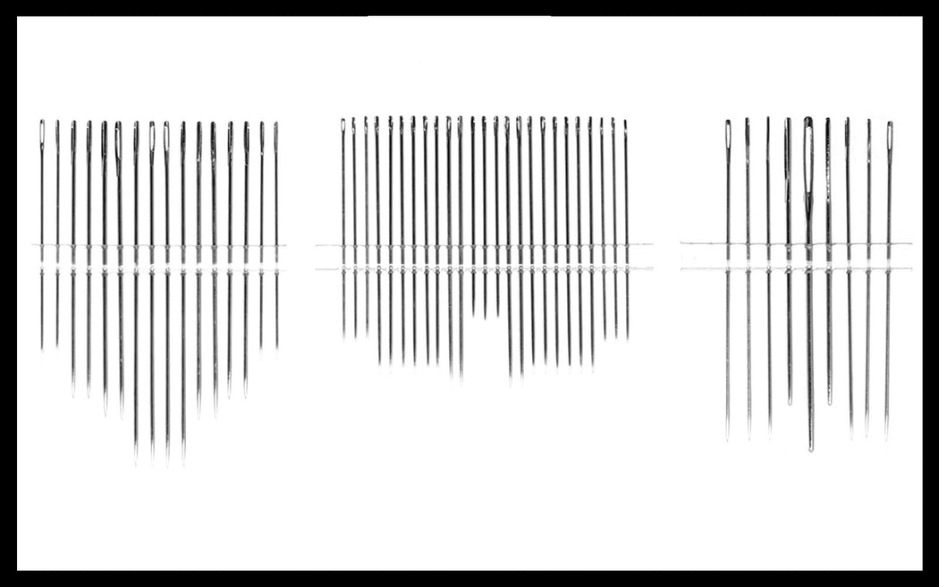 ASSORTED HAND NEEDLES, 50 PC - Zipper and Thread