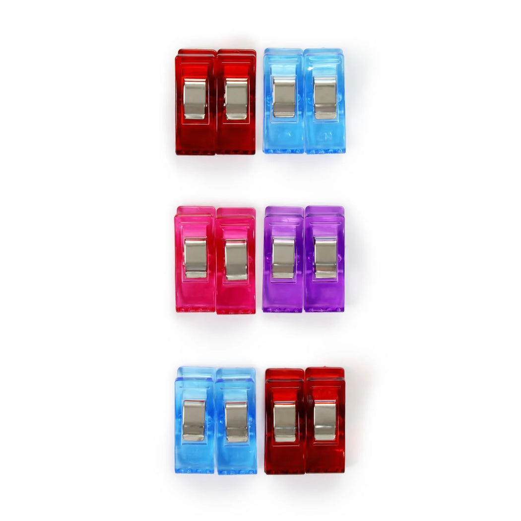 SMALL FABRIC CLIPS - Zipper and Thread