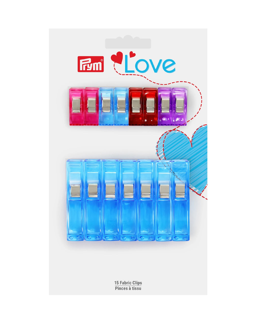 MIXED FABRIC CLIPS - Zipper and Thread