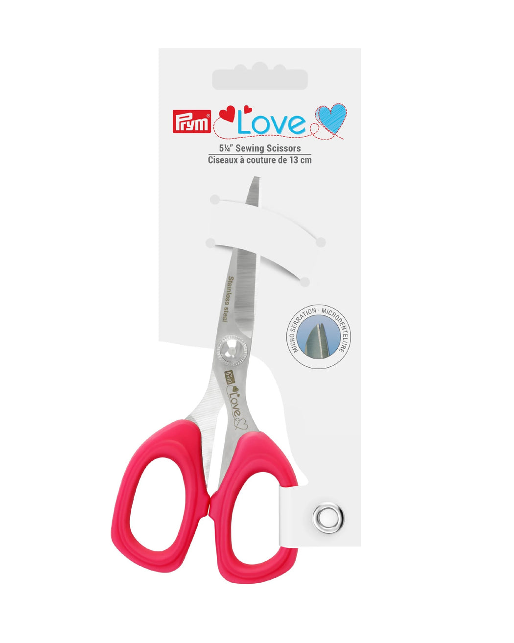 5-1/4" SEWING SCISSORS - Zipper and Thread