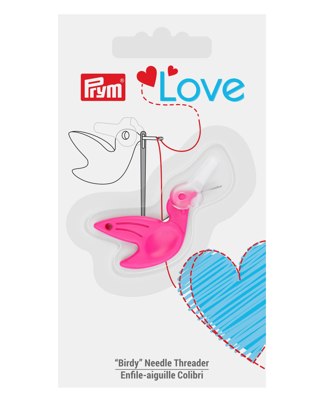 NEEDLE THREADER WITH CUTTER "BIRDY" - Zipper and Thread