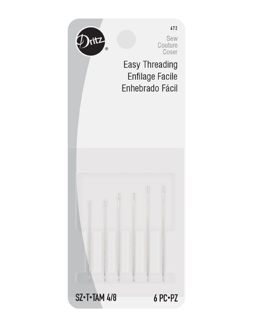 Information related to zippers, thread, and sewing.