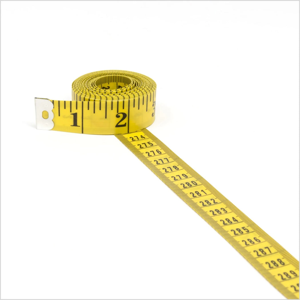 Quilter's Tape Measure, 120 inches - Zipper and Thread