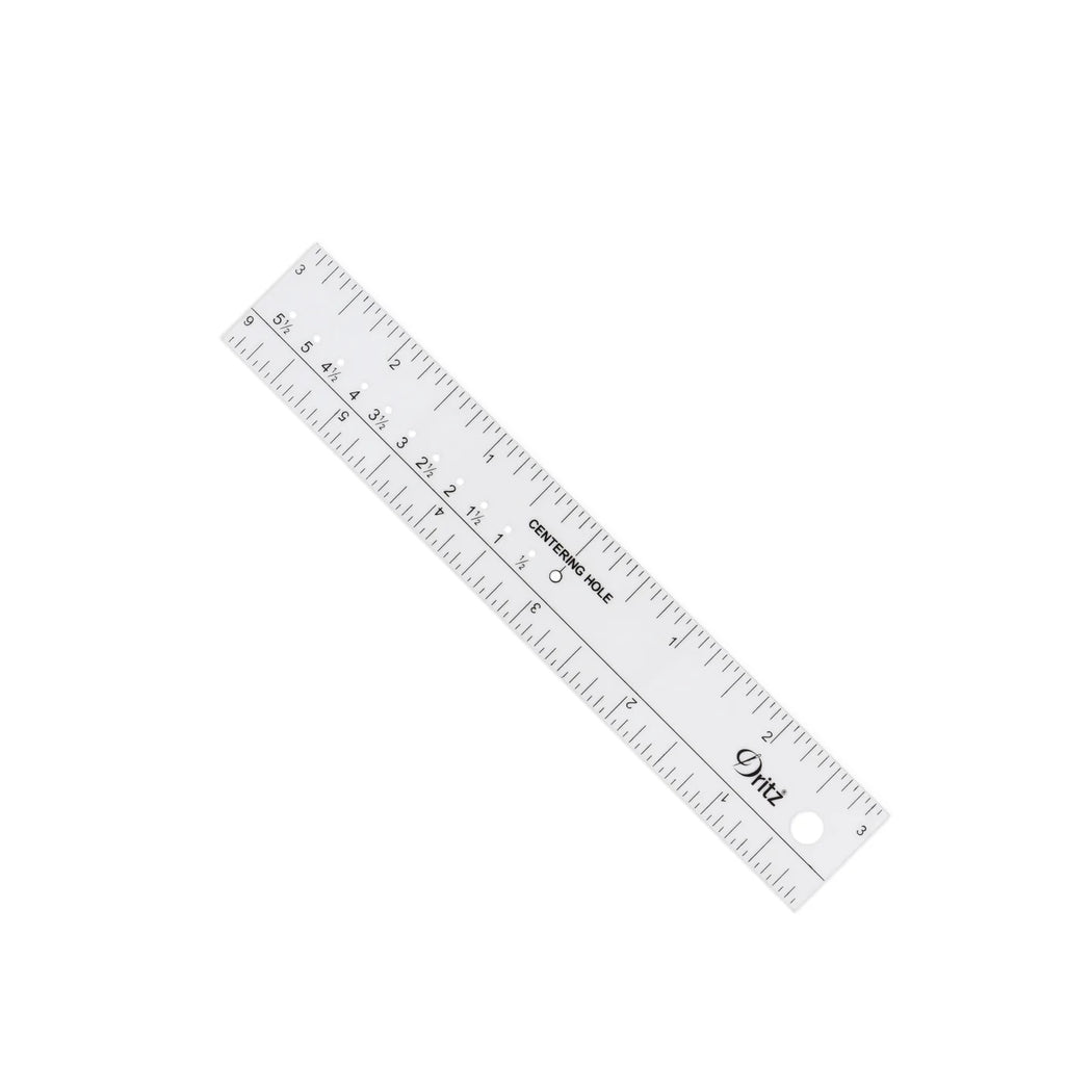 6" DESIGN RULER - Zipper and Thread