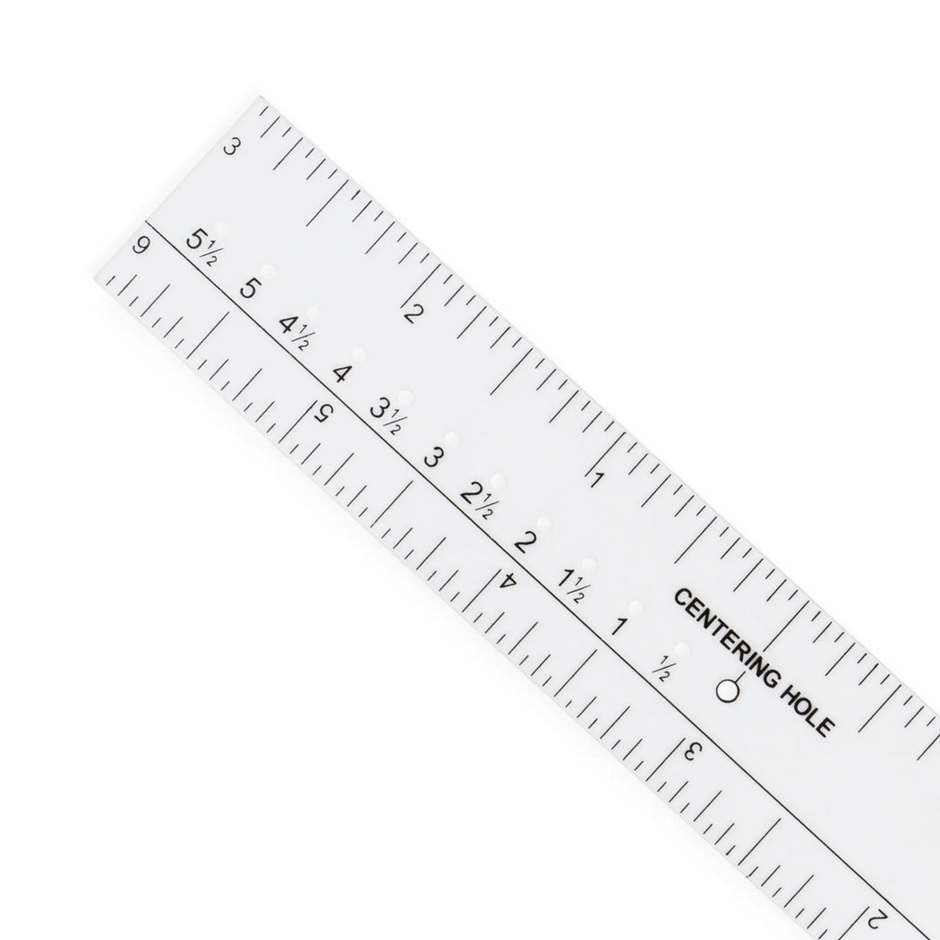 6" DESIGN RULER - Zipper and Thread