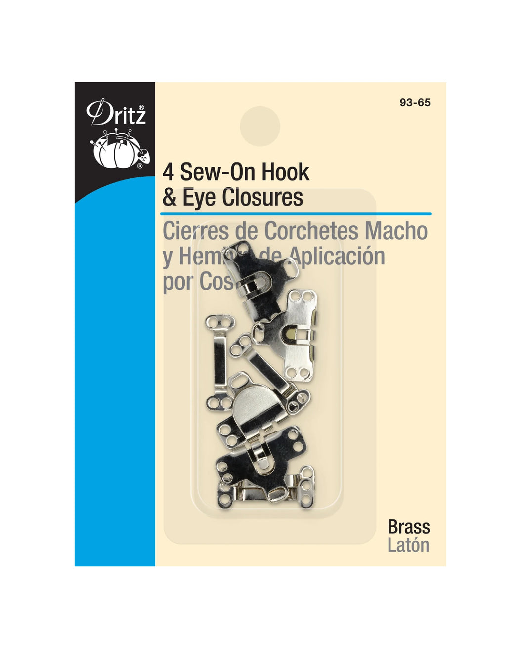 SEW-ON HOOK & EYE CLOSURES For Sewing_ZIPPERANDTHREAD - Zipper and Thread