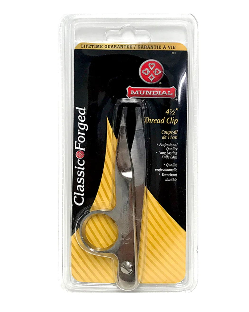 Metal Thread Clip 4.5" - Zipper and Thread