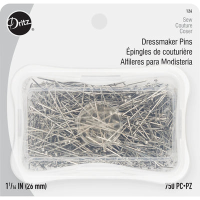1-1/16" Dressmaker Pins - Nickel 750pc