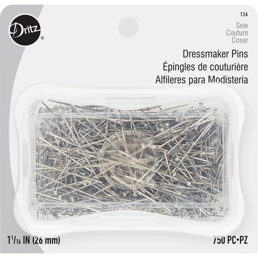 1-1/16" Dressmaker Pins - Nickel 750pc