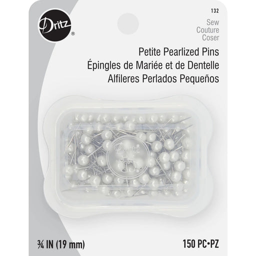 3/4" Petite Pearlized Pins - White 150pc