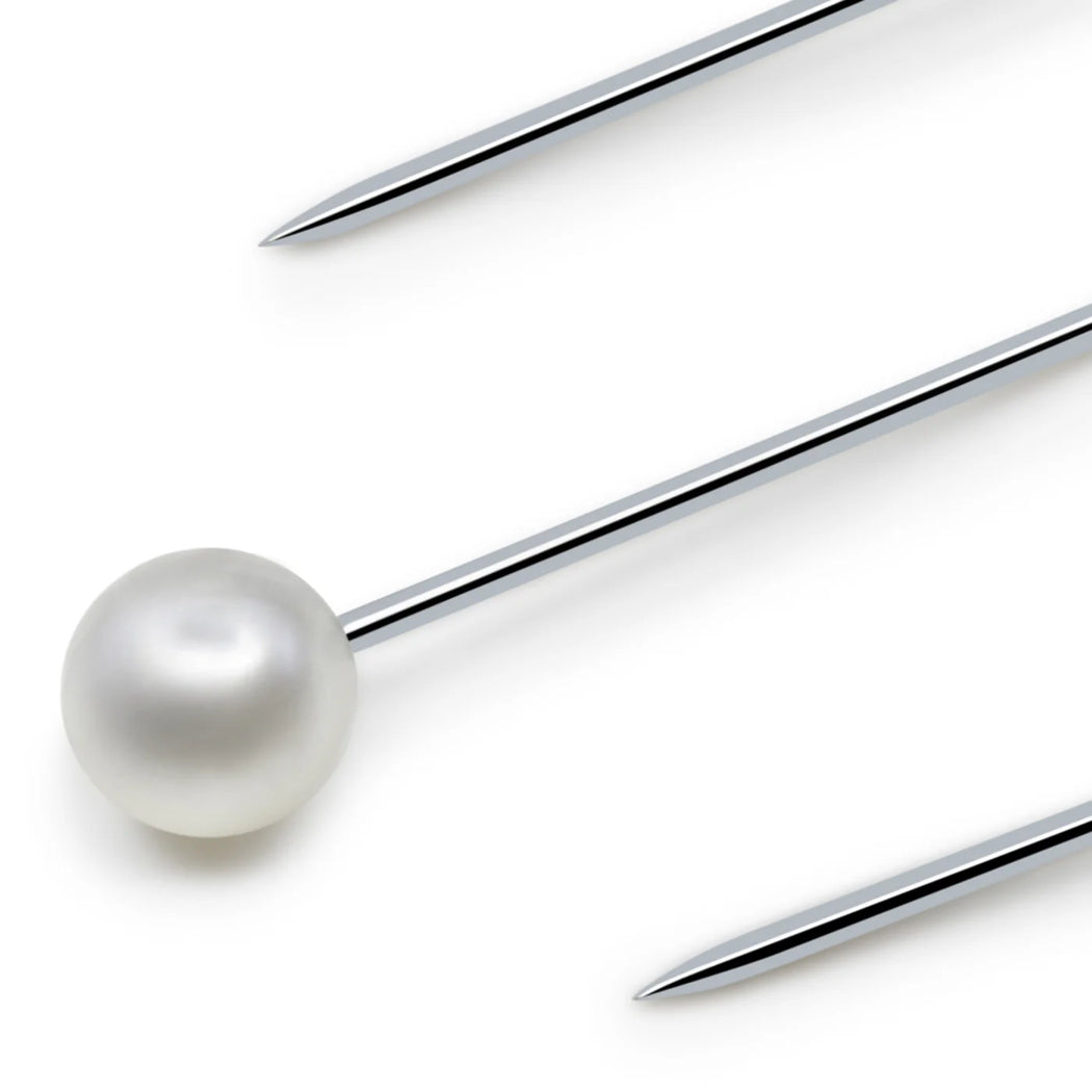 3/4" Petite Pearlized Pins - White 150pc
