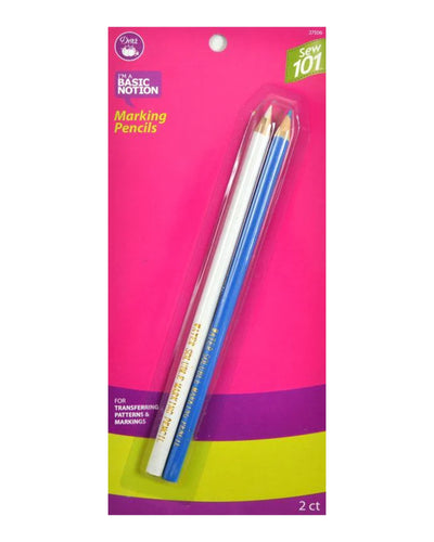 Sew 101 Marking Pencil Combo, Water Soluble - Light Blue and White