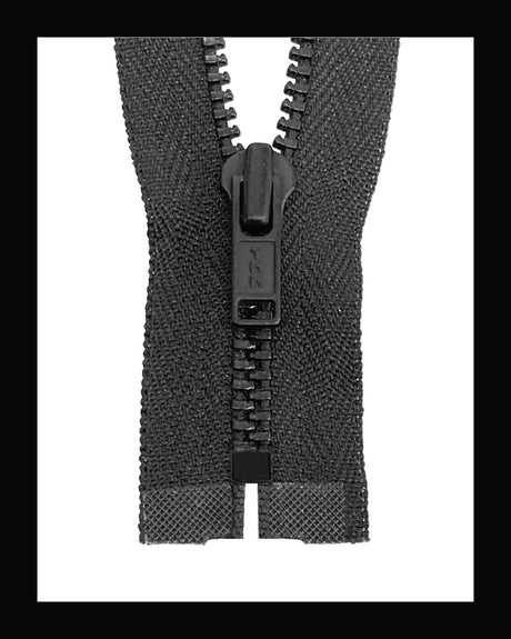 Information related to zippers, thread, and sewing.