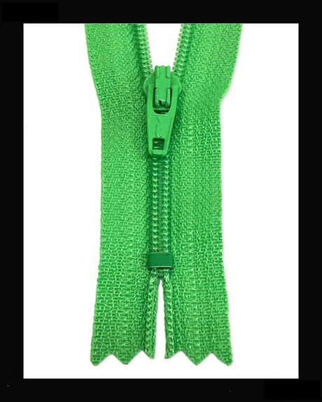 Information related to zippers, thread, and sewing.