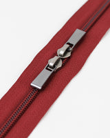 Information related to zippers, thread, and sewing.
