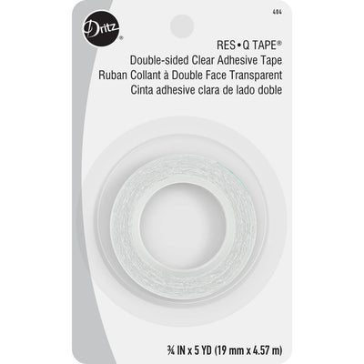 3/4" Res-Q-Tape Double-Sided Adhesive Tape - Clear 5yd