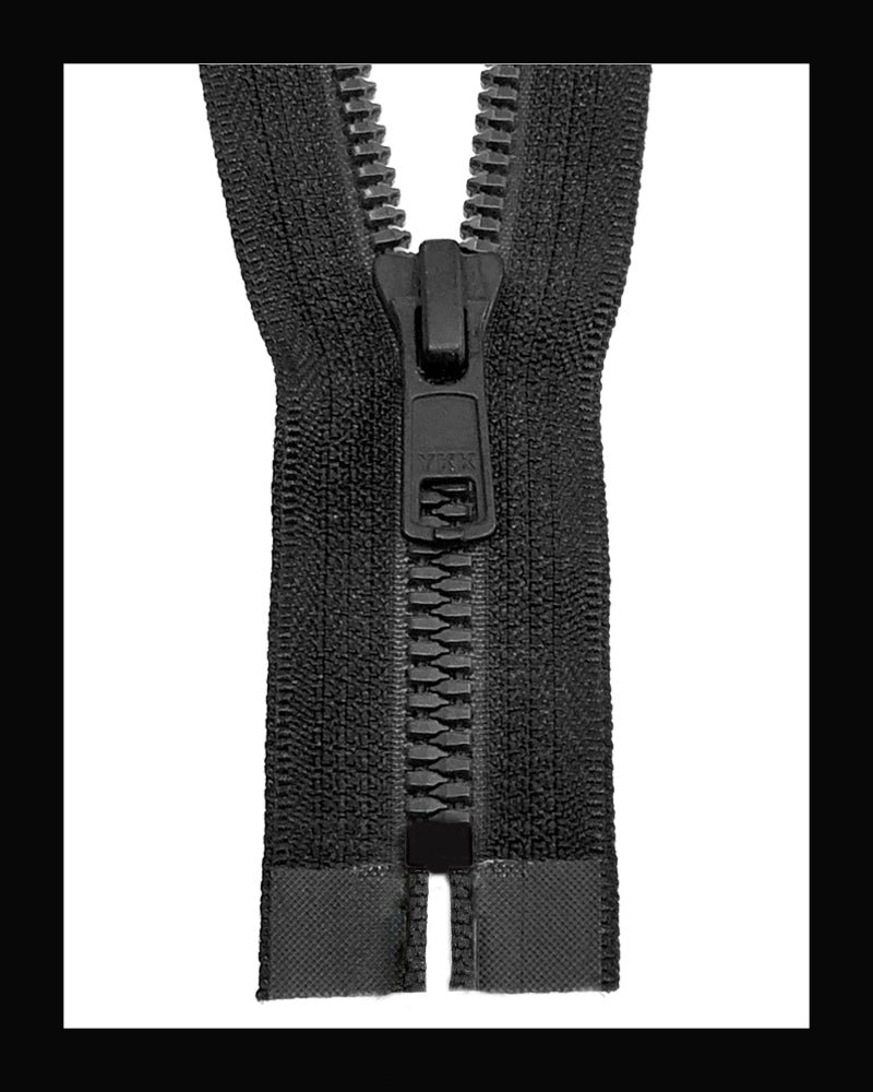 YKK #5 Closed Metaluxe® Matt-Black Molded Zipper (4