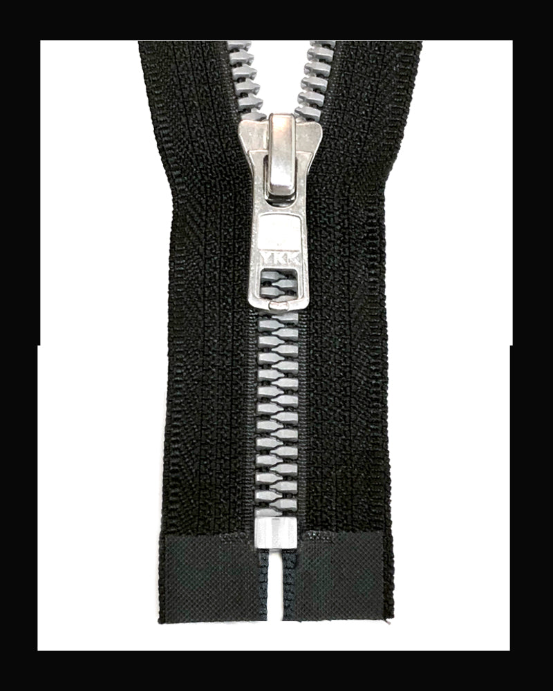パーツ YKK YKK #5 Closed Metaluxe® Nickel Molded Zipper (4
