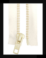 Information related to zippers, thread, and sewing.