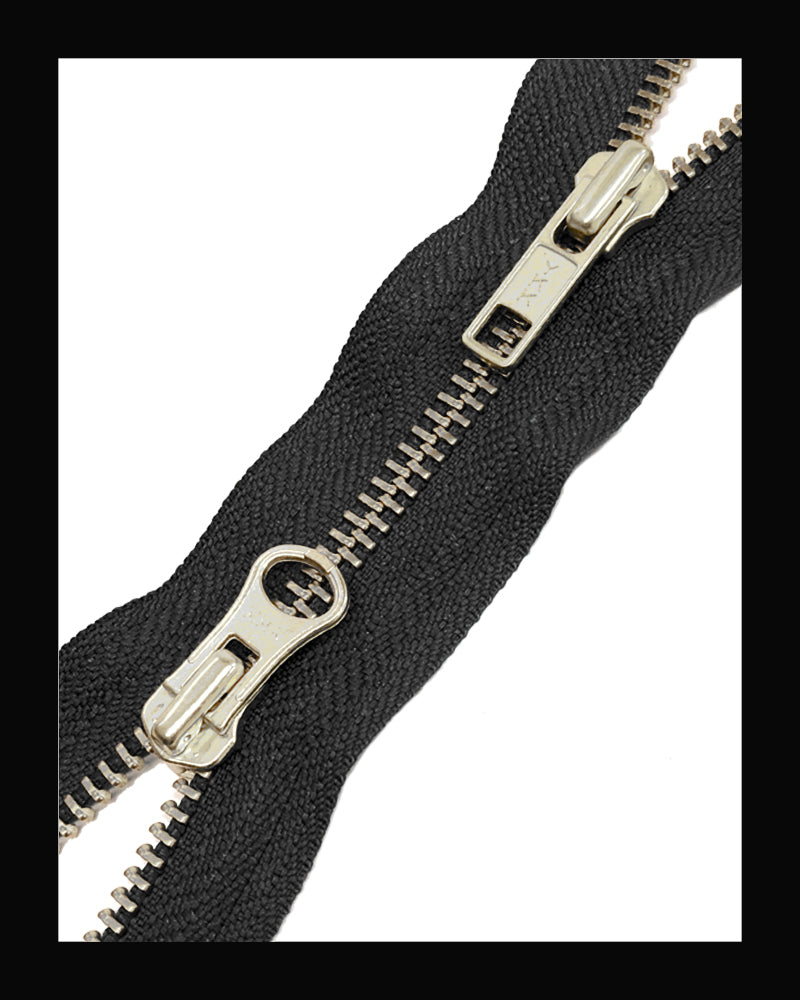 YKK #5 Two-Way Nickel Metal Zipper (46