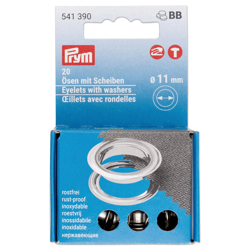 11 mm Eyelets with Washers - 20pcs