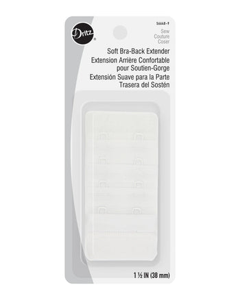 1-1/2" Soft Bra-Back Extender - White
