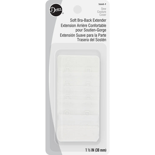 1-1/2" Soft Bra-Back Extender - White