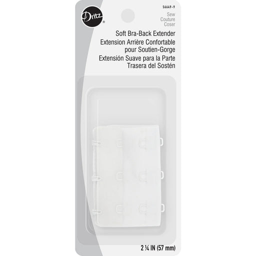 2-1/4" Soft Bra-Back Extender - White