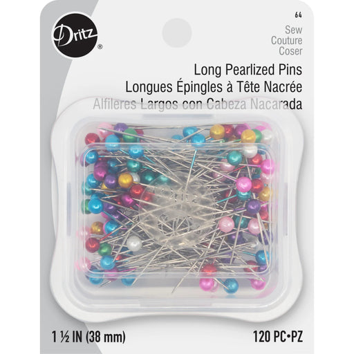 1-1/2" Long Pearlized Pins - Assorted 120pc