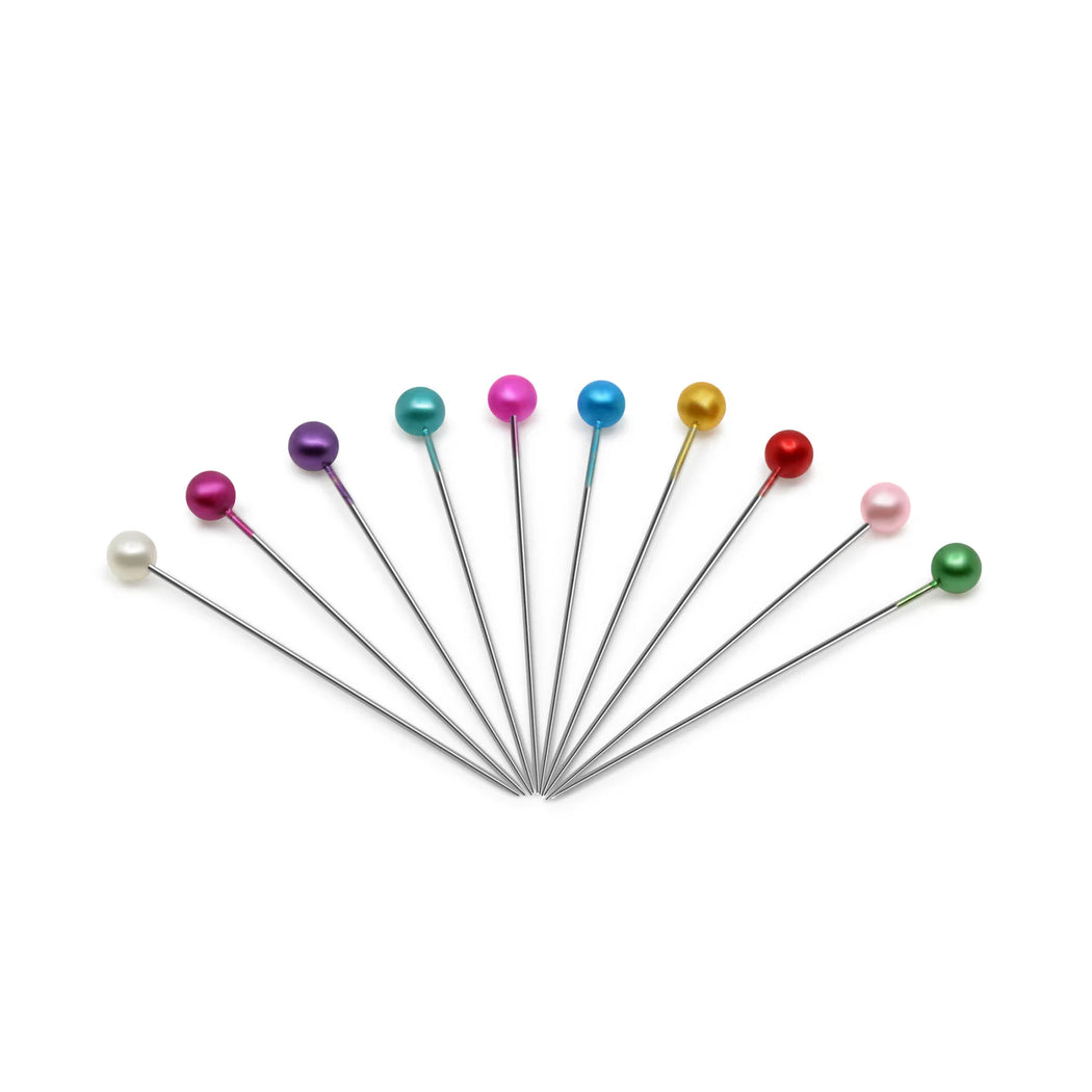 1-1/2" Long Pearlized Pins - Assorted 120pc
