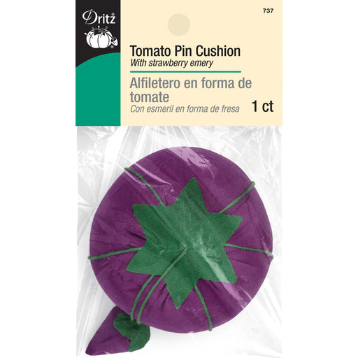2-3/4" Tomato Pin Cushion with Strawberry Emery - Assorted Colors
