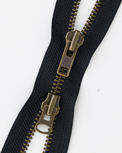 #8 Two-Way Antique Brass (4"~36") Separating Bottom