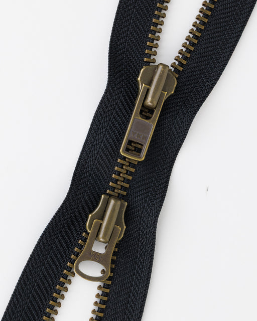 #8 Two-Way Antique Brass (4"~36") Separating Bottom