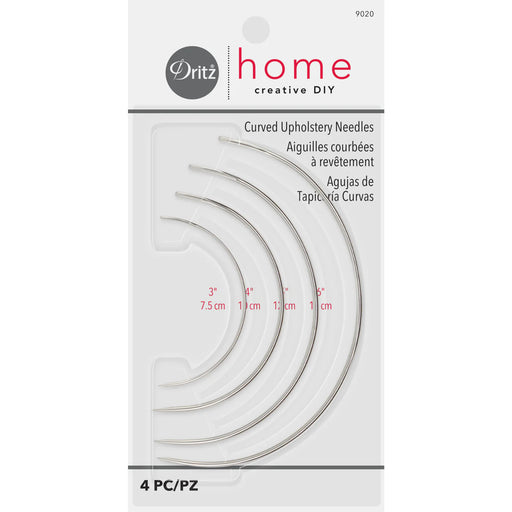 Curved Upholstery Needles - Assorted 4pc