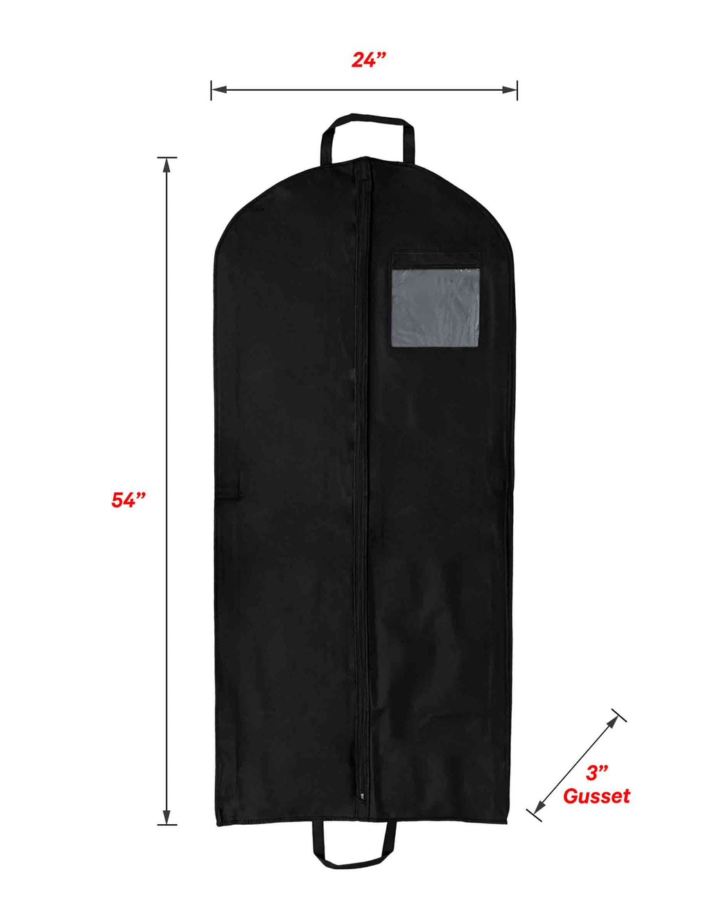 Non-Woven Garment Bag 24" x 54" x 3" - CUSTOM PRINT - 50 pcs / box