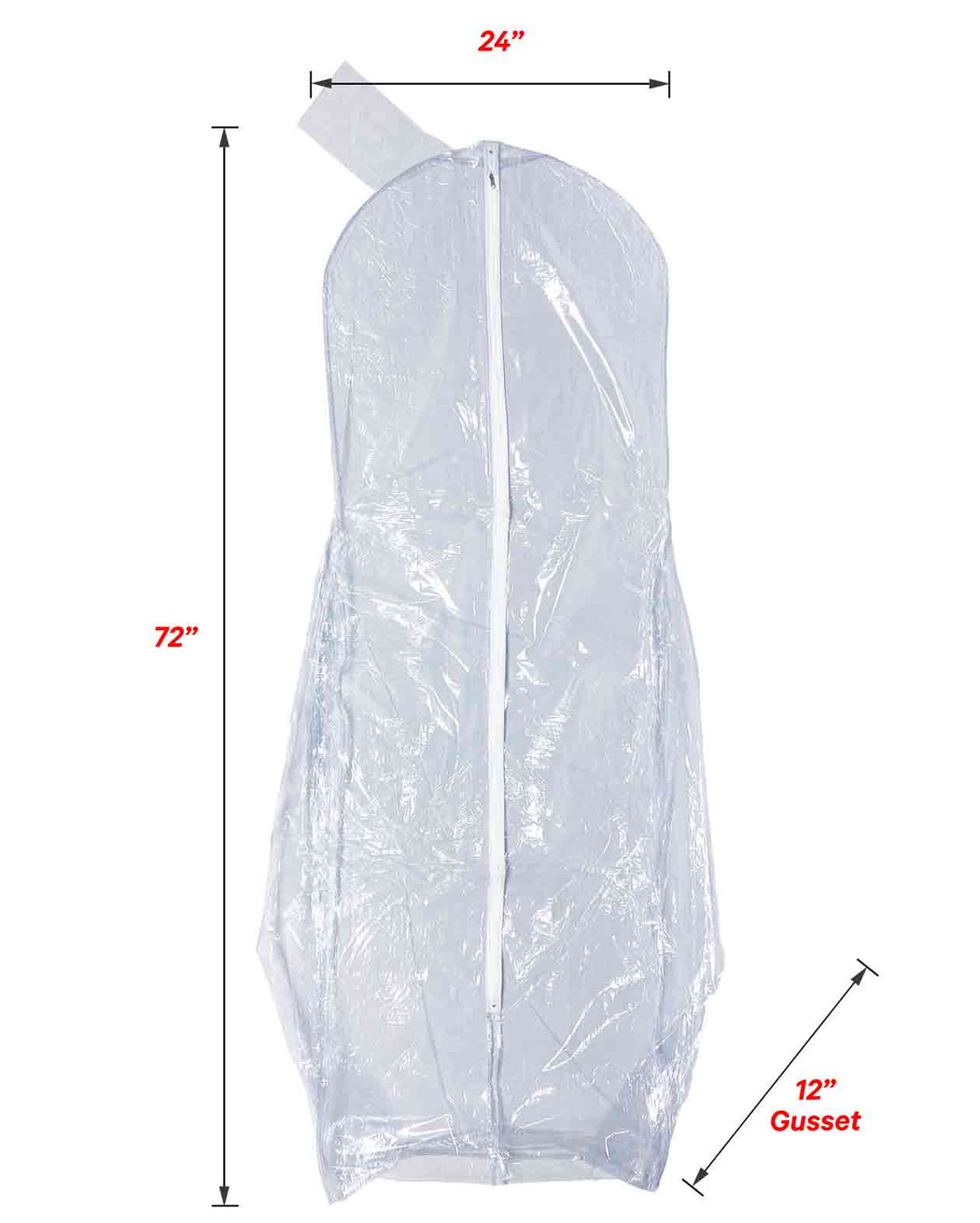 Vinyl Garment Bag 24" x 72" x 12" - CUSTOM PRINT - 50 pcs / box